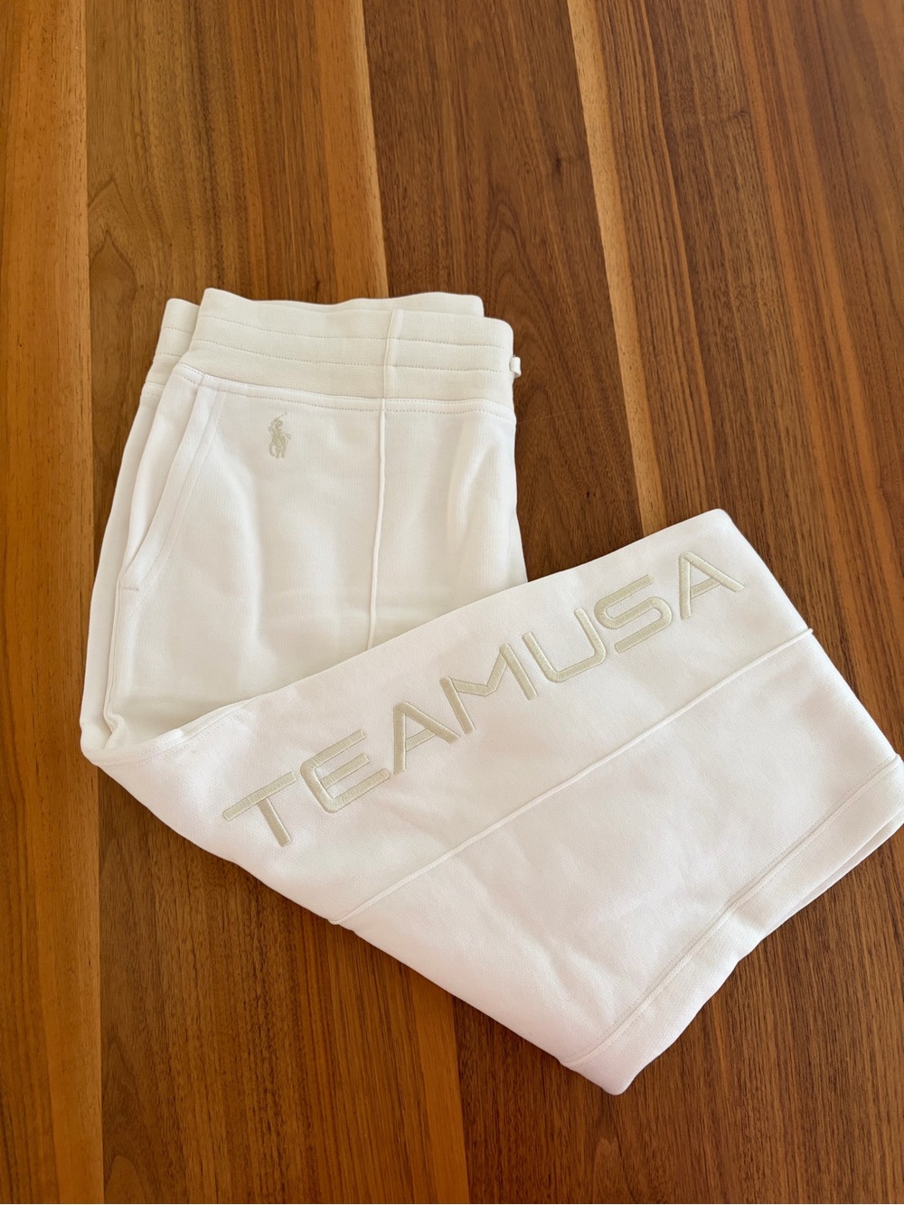 Polo Ralph Lauren- Team USA Paralympic White Jogger Sweatpants